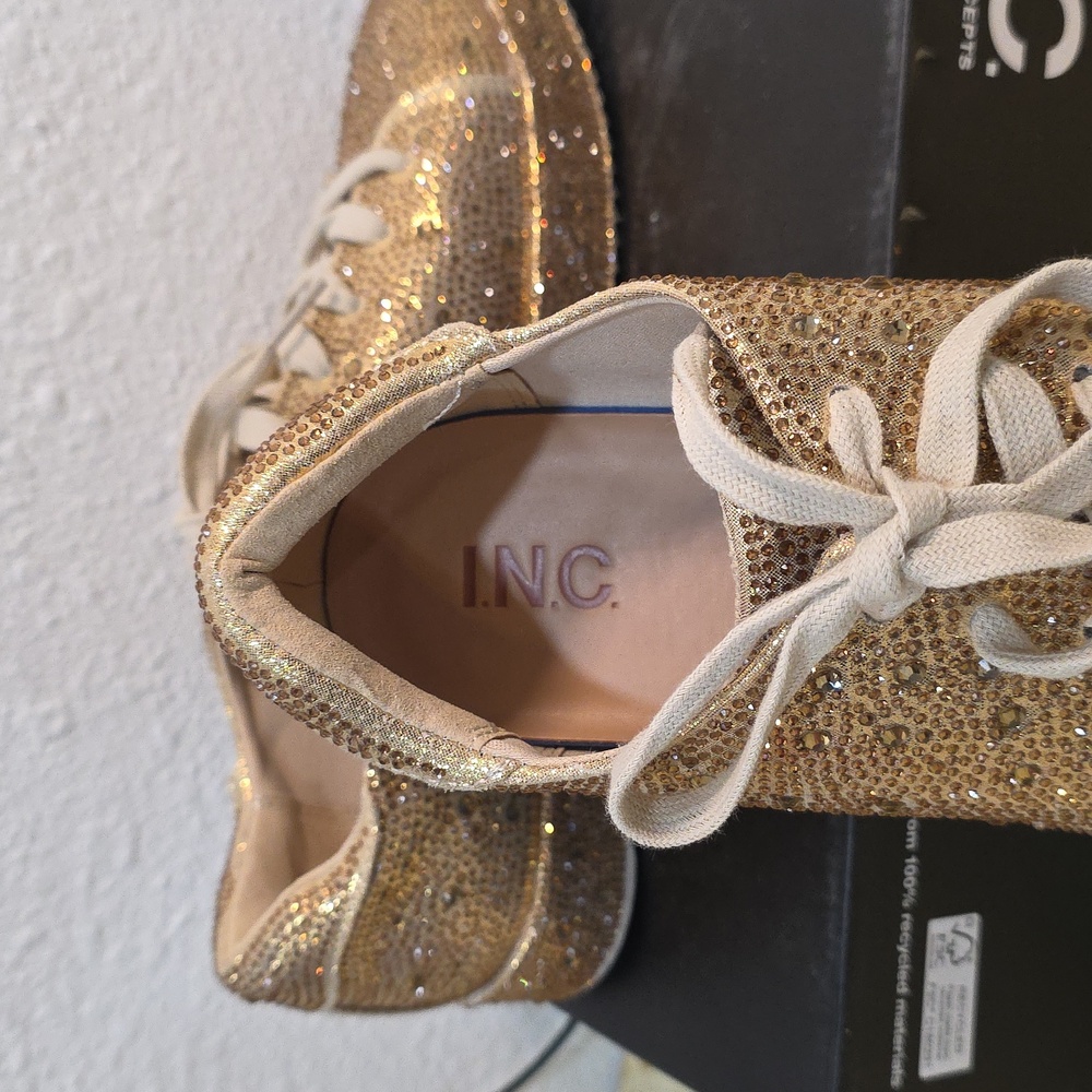 I.N.C. International Concepts Gold Bling  Womens Sz 10 M - Picture 6 of 10